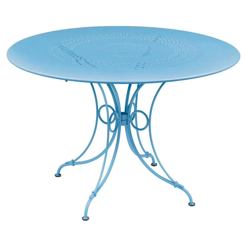 Fermob – 1900 – Table ø 96 cm – Bleu maya