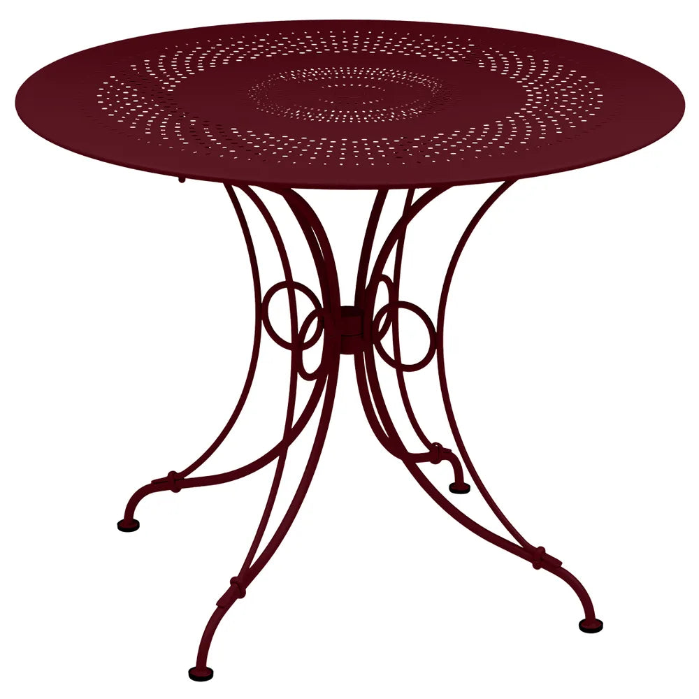 Fermob – 1900 – Table ø 96 cm – Cerise noire