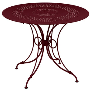 Fermob – 1900 – Table ø 96 cm – Cerise noire