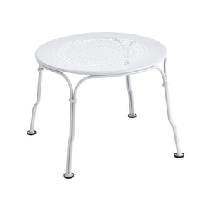 Fermob – 1900 – Table basse ø 45 cm – Blanc coton
