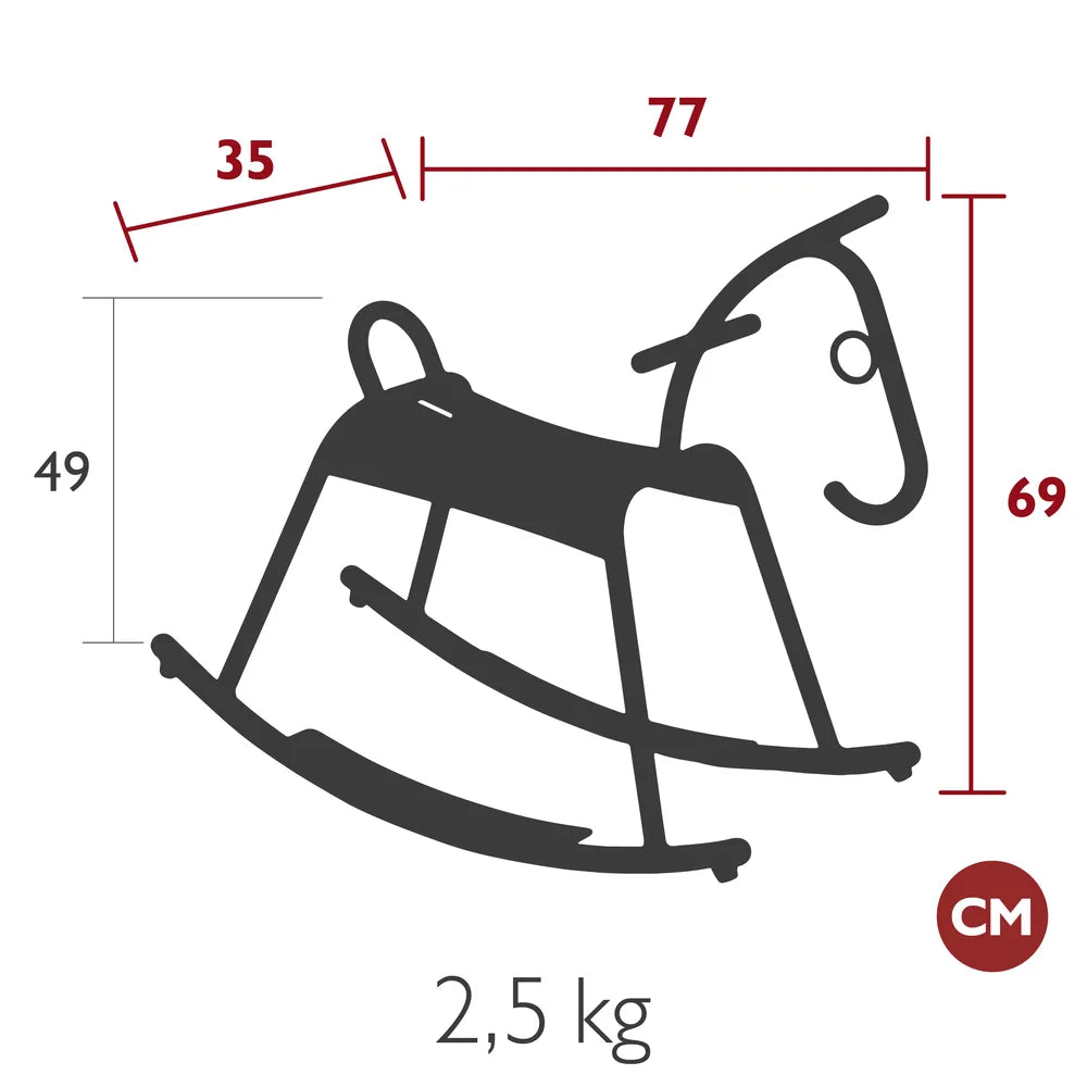 Fermob – Cheval à bascule – guide de dimensions