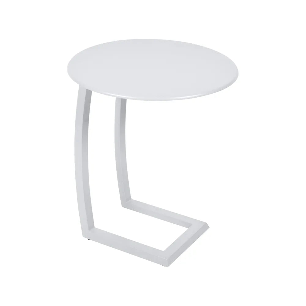 Fermob – Alizé – Table basse déportée ø 48 cm – Blanc coton