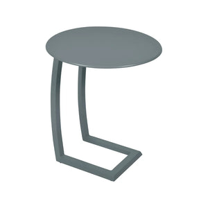Fermob – Alizé – Table basse déportée ø 48 cm – Gris orage