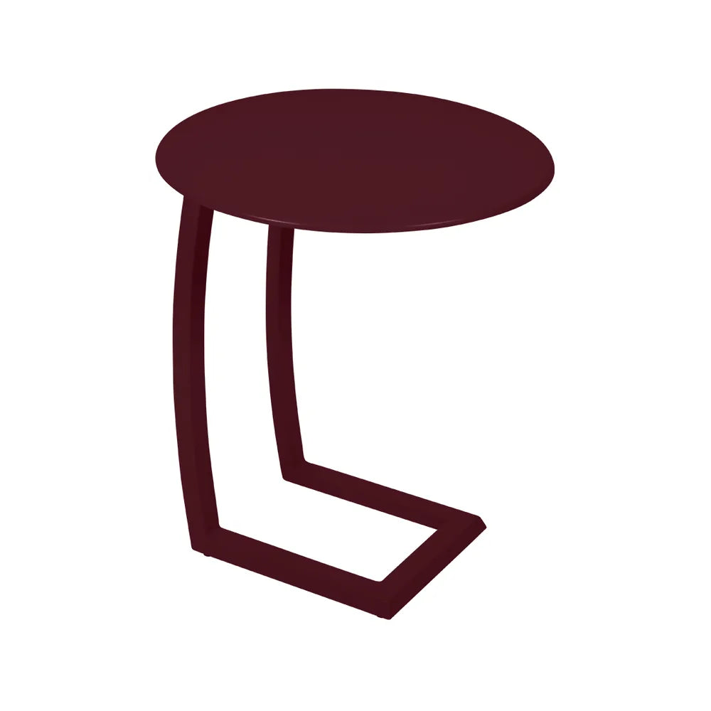 Fermob – Alizé – Table basse déportée ø 48 cm – Cerise noire