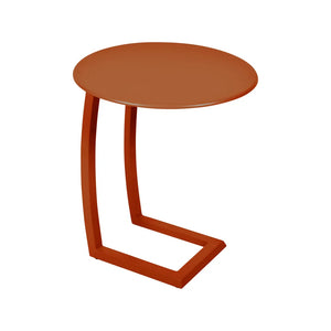 Fermob – Alizé – Table basse déportée ø 48 cm – Orange confite