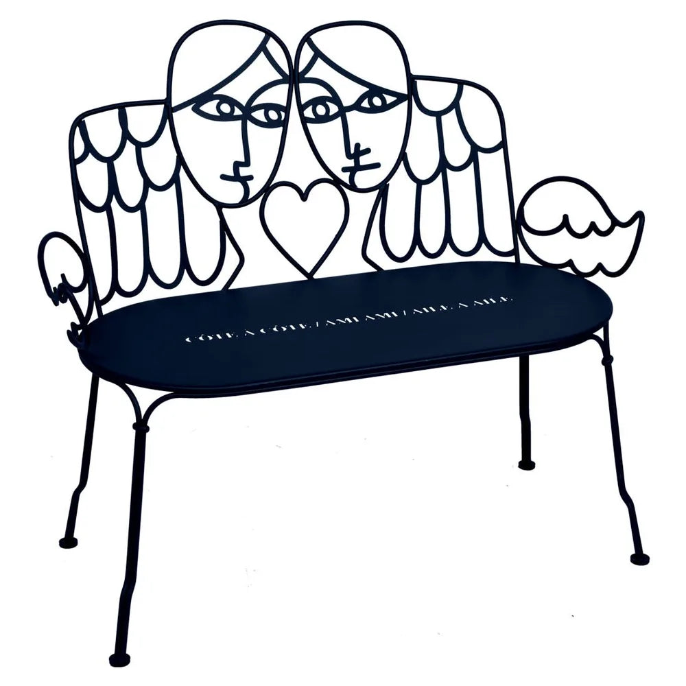 Fermob – Ange – Banquette aile et moi – Bleu abysse