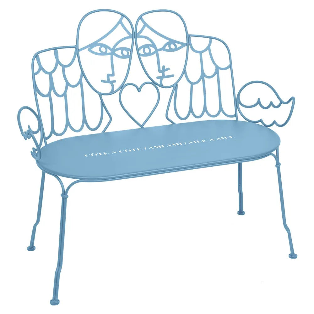 Fermob – Ange – Banquette aile et moi – Bleu maya