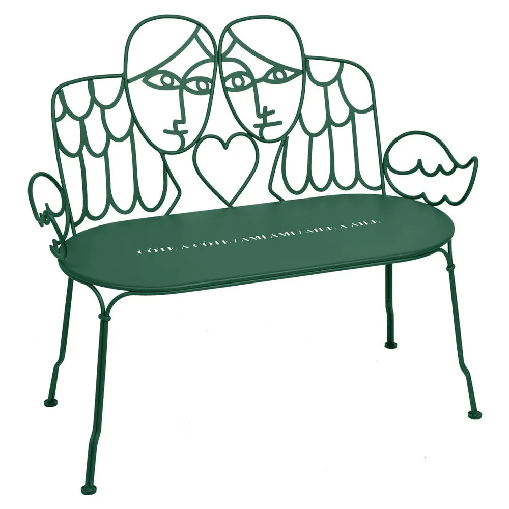 Fermob – Ange – Banquette aile et moi – Vert cèdre