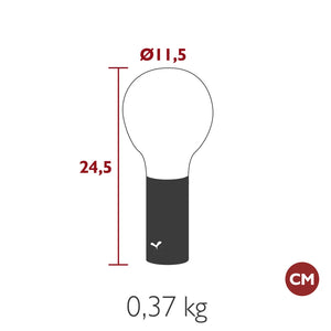 Fermob – Lampe H.24 cm – guide de dimensions