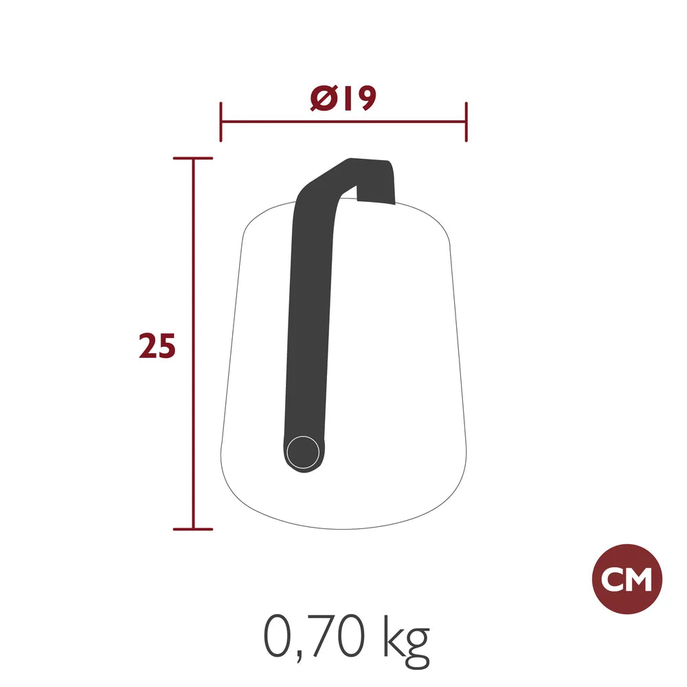 Fermob – Lampe bamboo H.25 cm – guide de dimensions