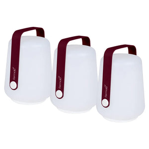 Fermob – Balad – Set of 3 lamps H.12 cm – Cerise noire