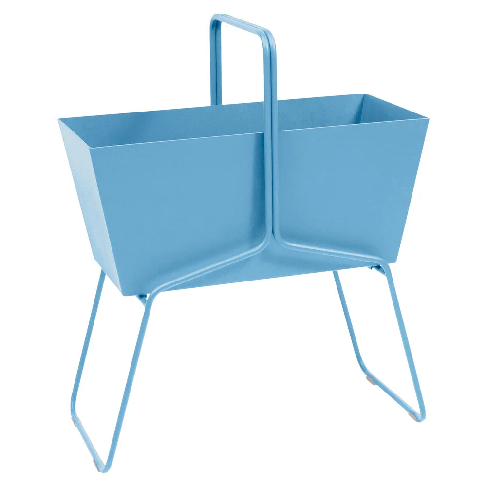 Fermob – Basket – Jardinière haute – Bleu maya