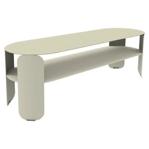 Fermob – Bebop – Console basse 120 x 40 cm - H. 42 cm – Gris argile