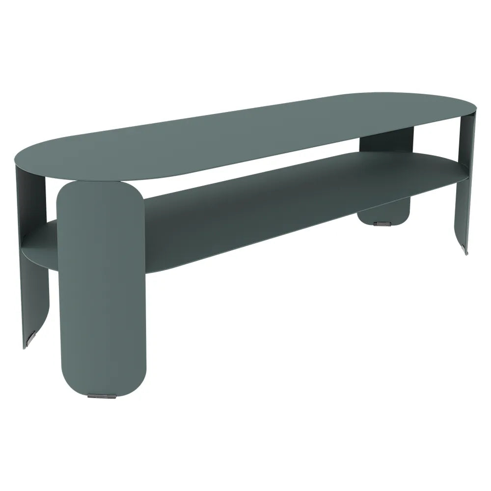 Fermob – Bebop – Console basse 120 x 40 cm - H. 42 cm – Gris orage