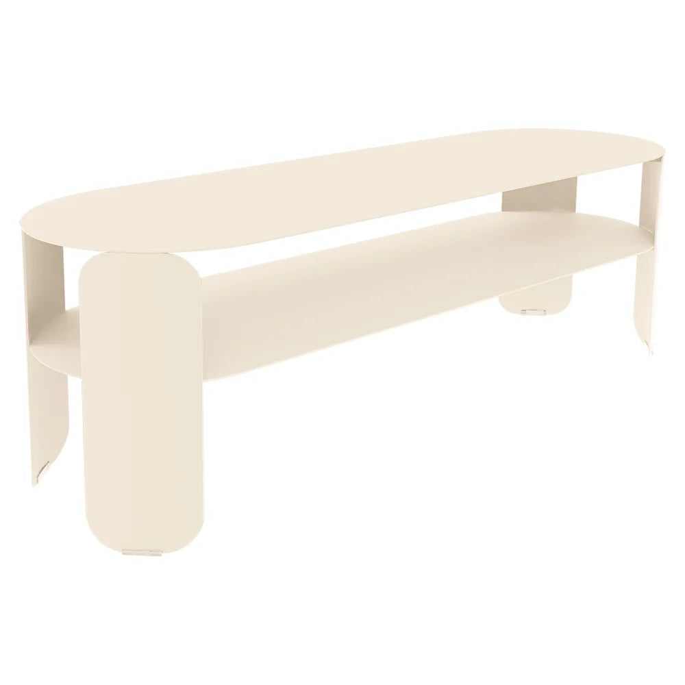 Fermob – Bebop – Console basse 120 x 40 cm - H. 42 cm – Beige latte