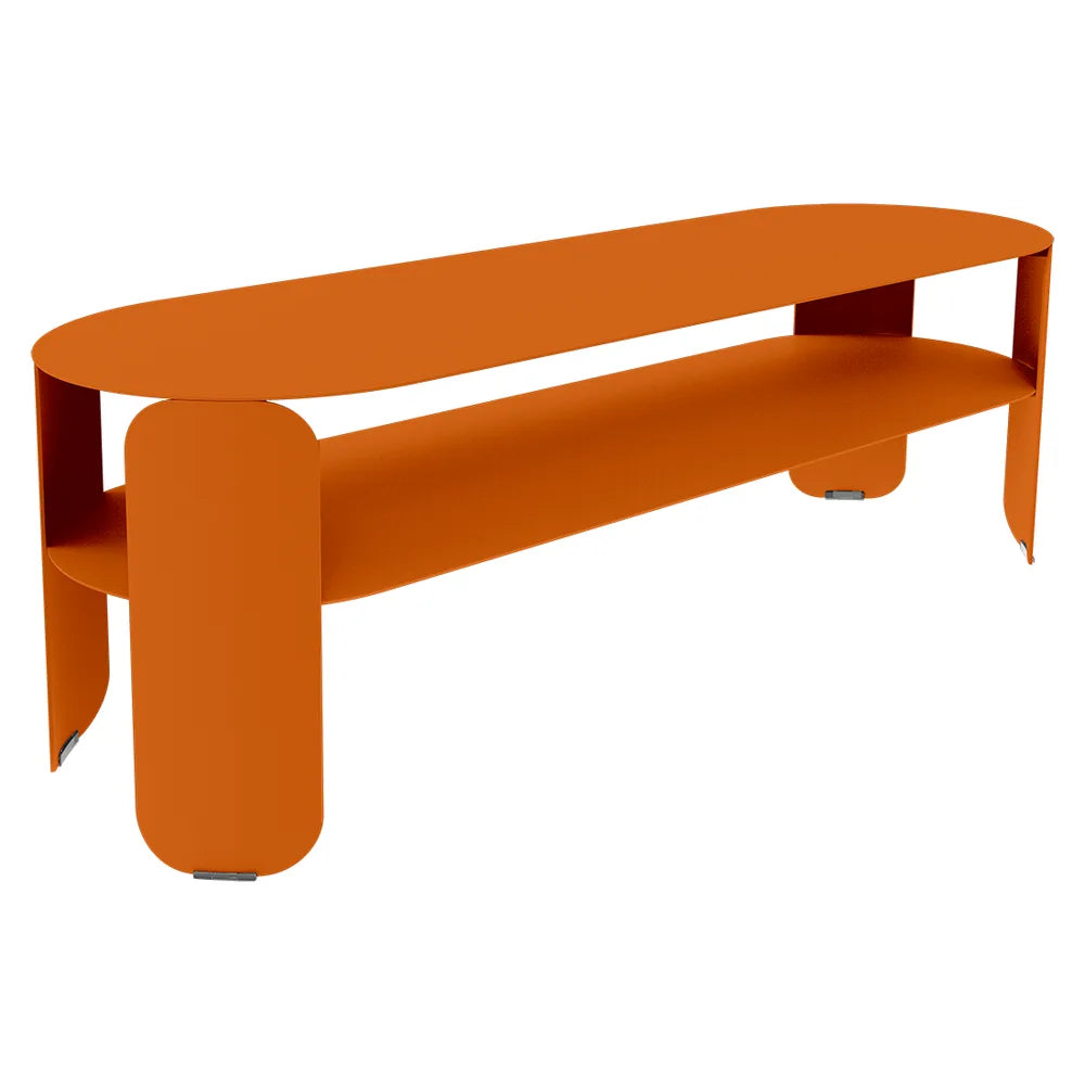 Fermob – Bebop – Console basse 120 x 40 cm - H. 42 cm – Orange confite