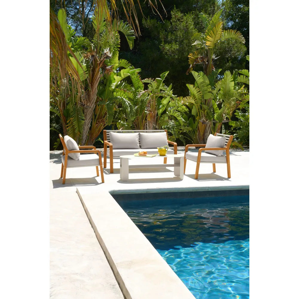 Fermob – Bebop – Console basse 120 x 40 cm - H. 42 cm en situation
