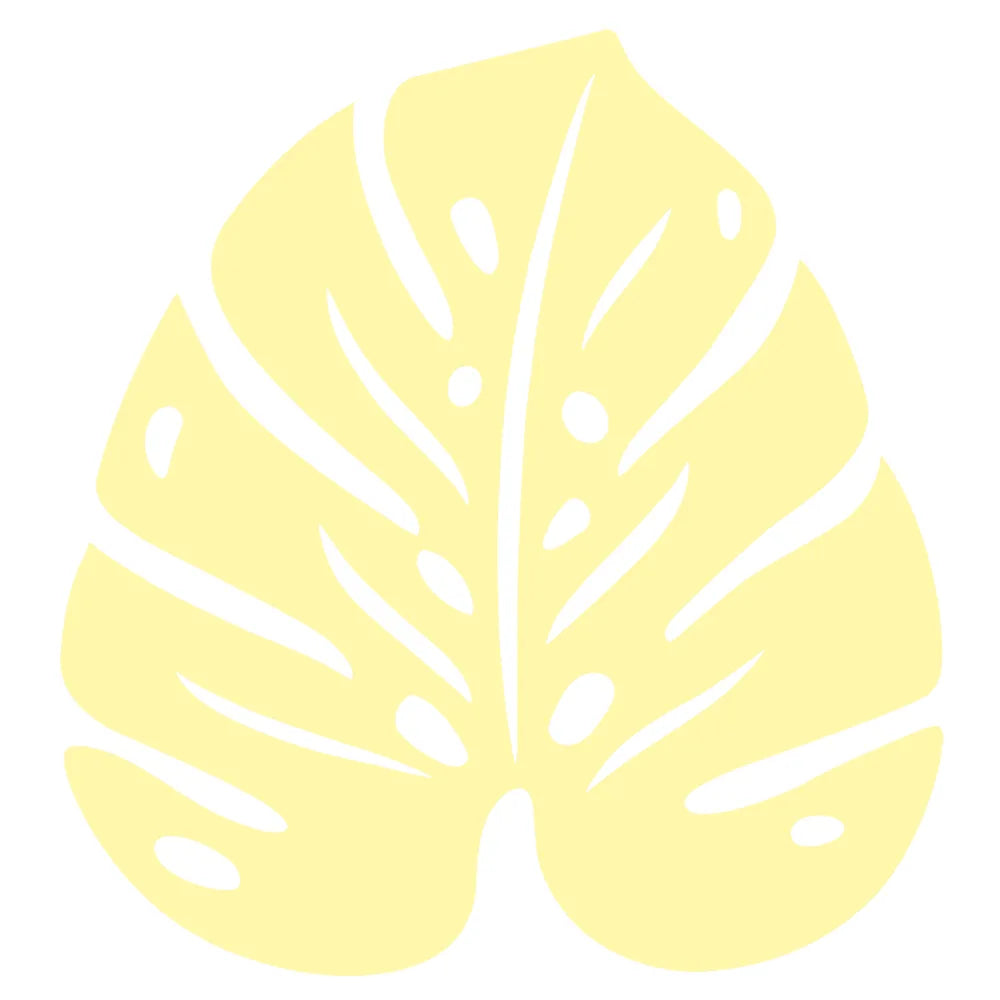 Fermob – Bouquet sauvage – Dessous de plat monstera 24 x 22 cm – Citron givré