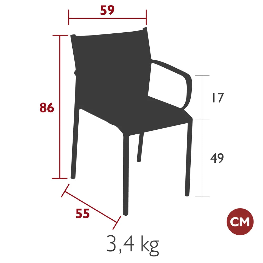 Fermob – Bridge – guide de dimensions