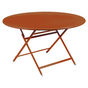 Fermob – Caractère – Table ø 128 cm – Orange confite