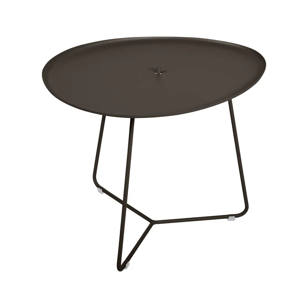 Fermob – Cocotte – Table basse ovale 55 x 44.5 cm, plateau amovible – Tonka