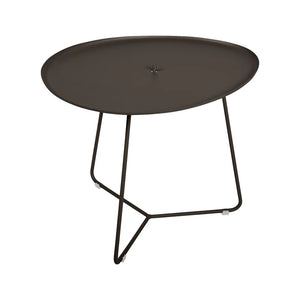 Fermob – Cocotte – Table basse ovale 55 x 44.5 cm, plateau amovible – Tonka