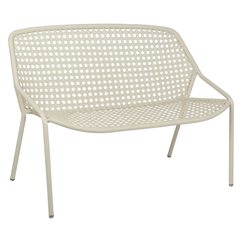 Fermob – Croisette – Banquette 2 places – Gris argile