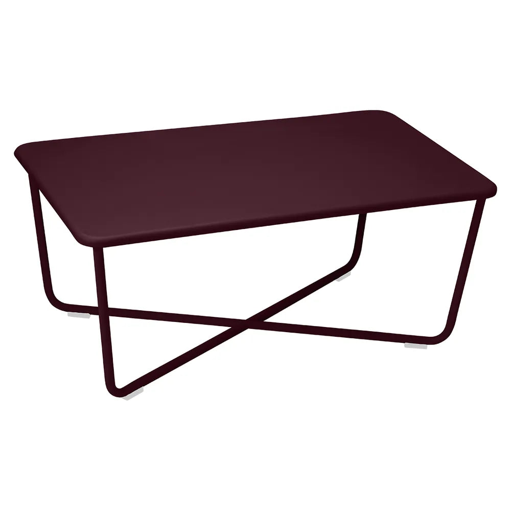 Fermob – Croisette – Table basse 97 x 57 cm – Cerise noire