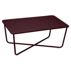 Fermob – Croisette – Table basse 97 x 57 cm – Cerise noire