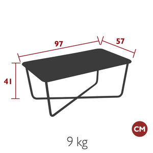 Fermob – Table basse 97 x 57 cm – guide de dimensions