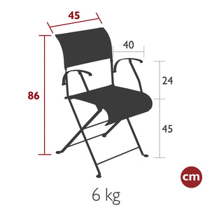 Fermob – Chaise – guide de dimensions