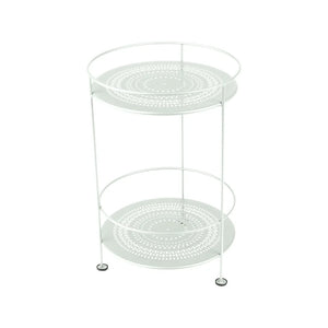 Fermob – Guinguette – Guéridon double plateau perforé – Menthe glaciale