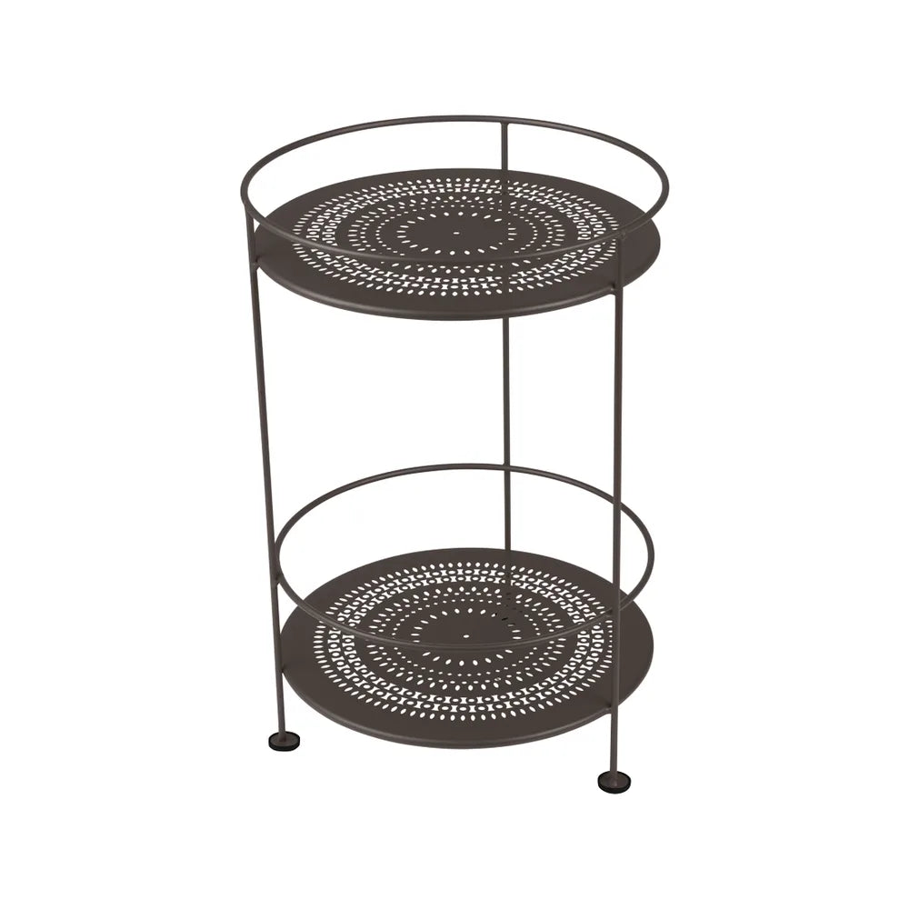 Fermob – Guinguette – Guéridon double plateau perforé – Tonka