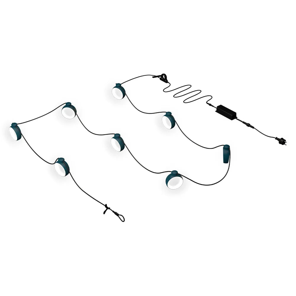 Fermob – Hoopik – Guirlande l.1200 cm – type e & f – Bleu acapulco