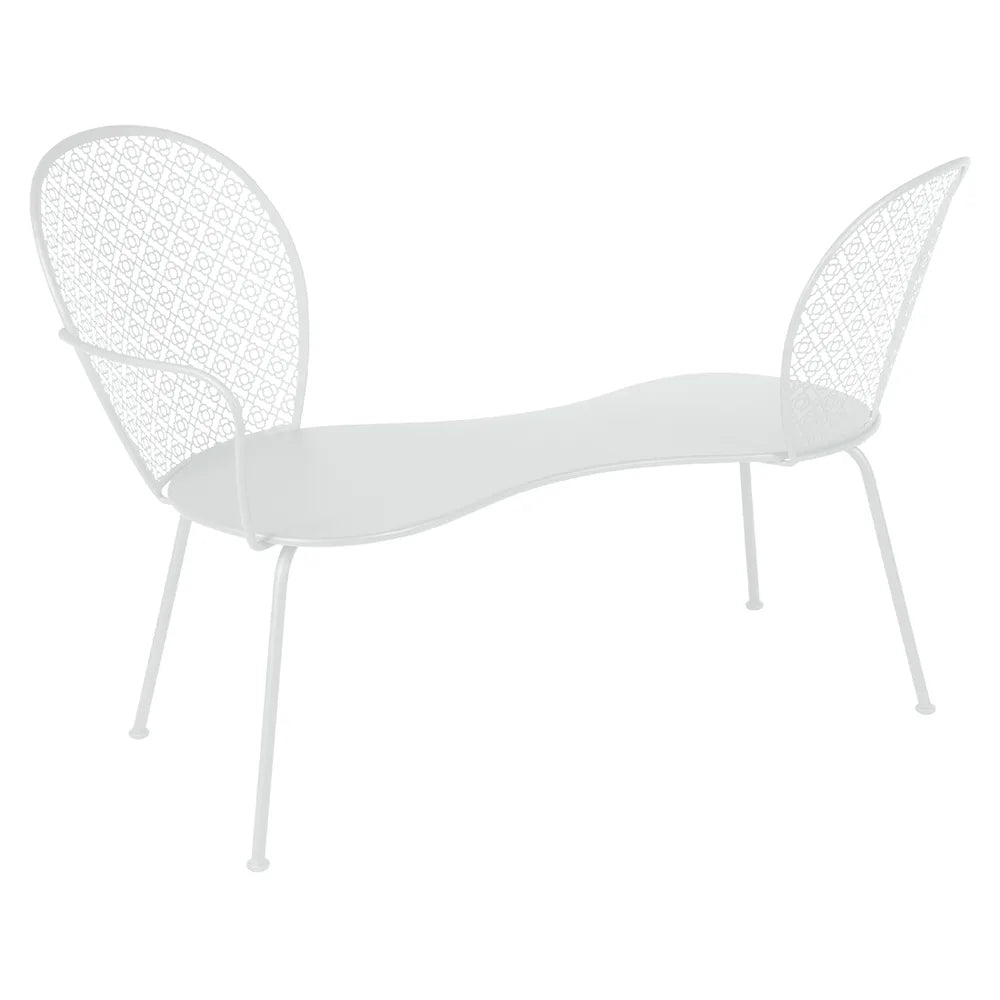 Fermob – Lorette – Banquette conversation – Blanc coton