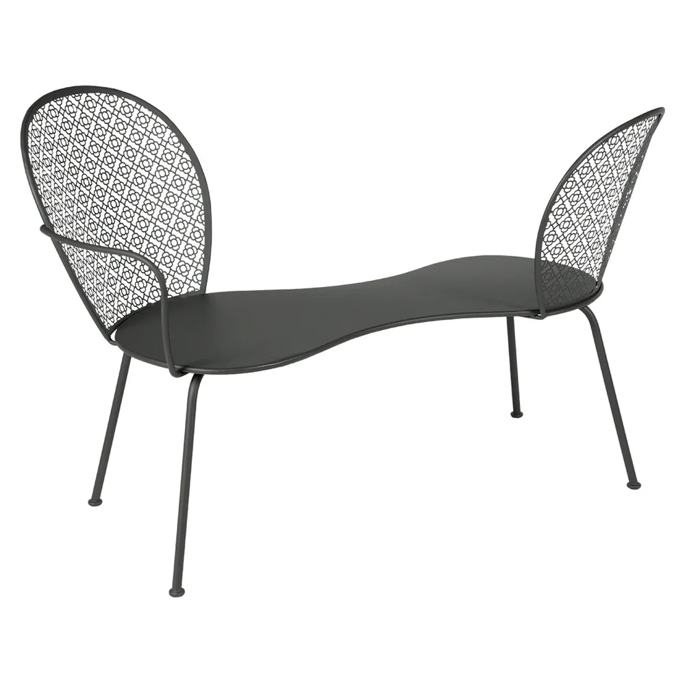Fermob – Lorette – Banquette conversation – Carbone