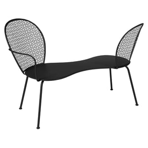Fermob – Lorette – Banquette conversation – Réglisse