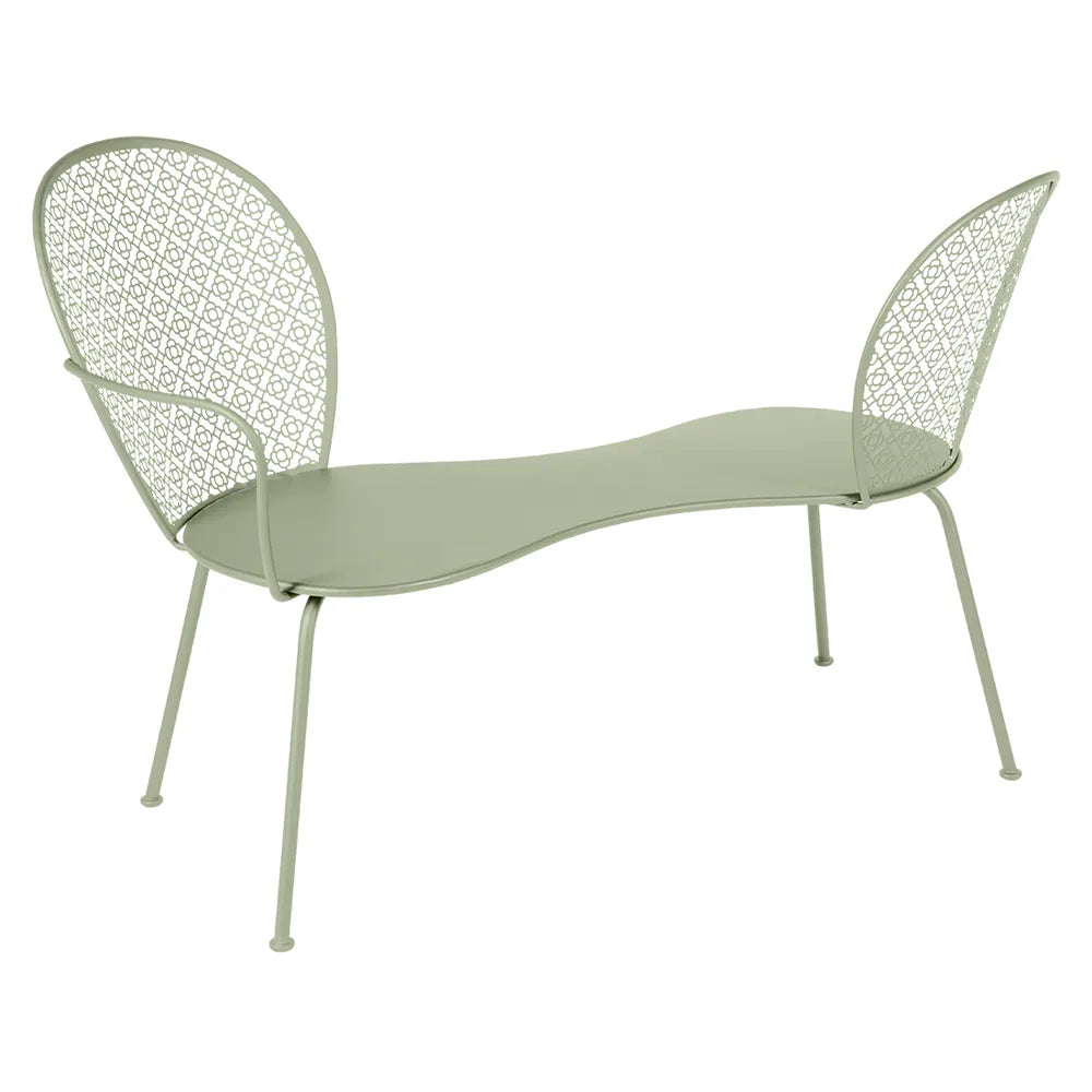 Fermob – Lorette – Banquette conversation – Vert tilleul