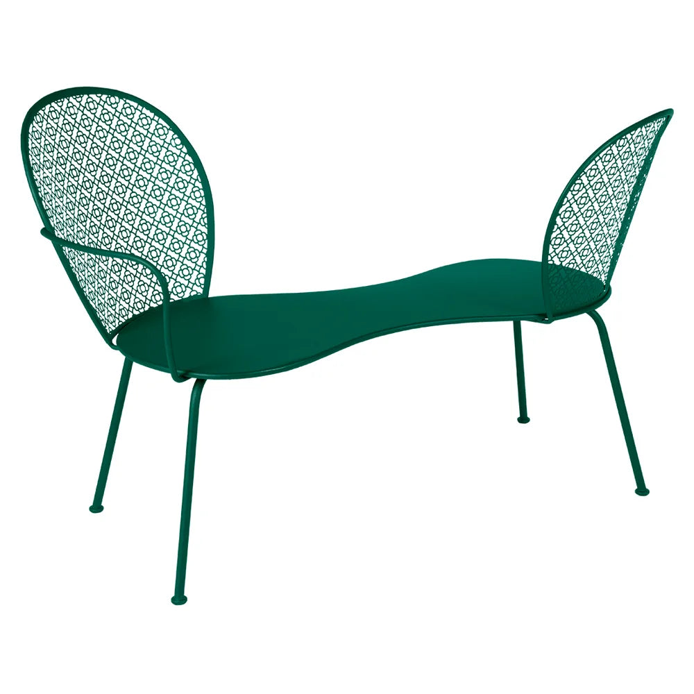 Fermob – Lorette – Banquette conversation – Vert cèdre
