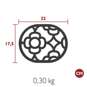 Fermob – Dessous de plat 22 x 17.5 cm – guide de dimensions