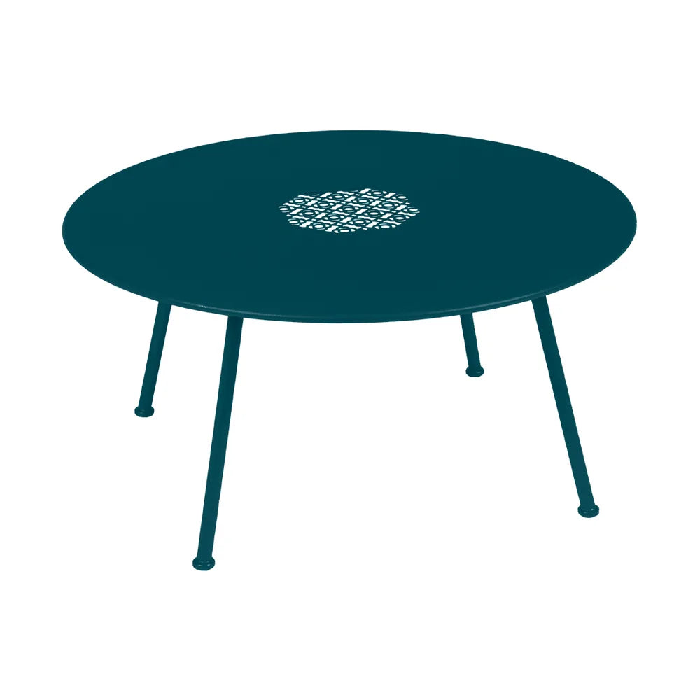 Fermob – Lorette – Table basse ø 80 cm – Bleu acapulco