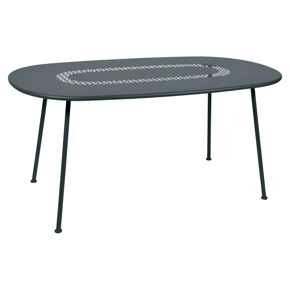 Fermob – Lorette – Table ovale 160 x 90 cm – Gris orage
