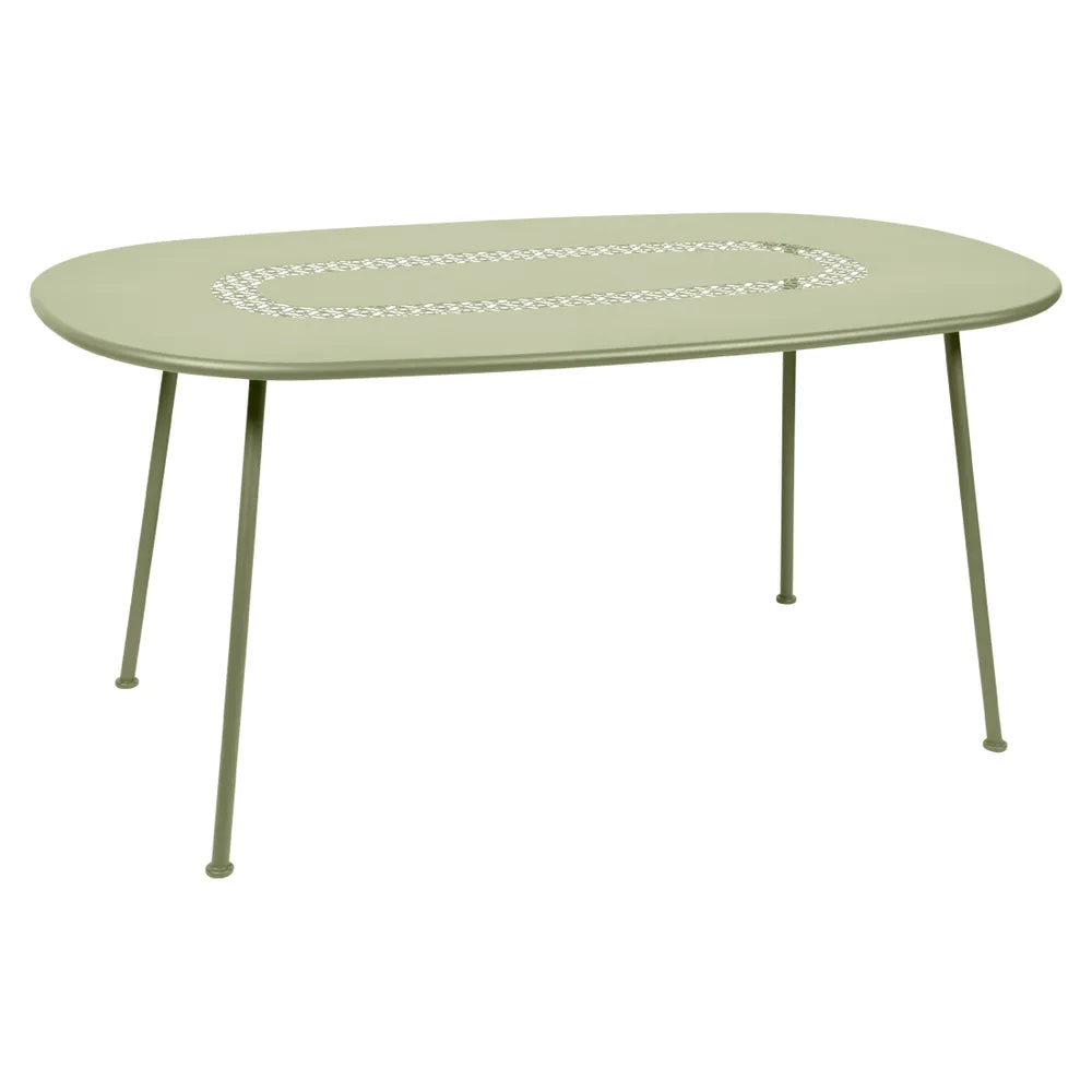 Fermob – Lorette – Table ovale 160 x 90 cm – Vert tilleul