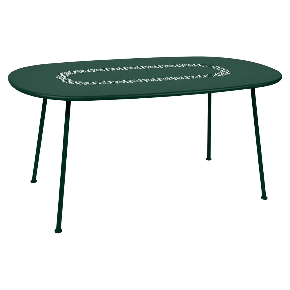 Fermob – Lorette – Table ovale 160 x 90 cm – Vert cèdre