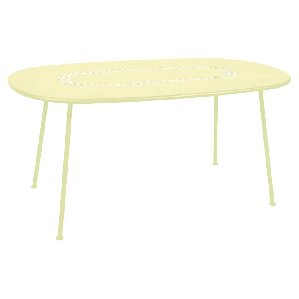 Fermob – Lorette – Table ovale 160 x 90 cm – Citron givré