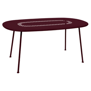 Fermob – Lorette – Table ovale 160 x 90 cm – Cerise noire