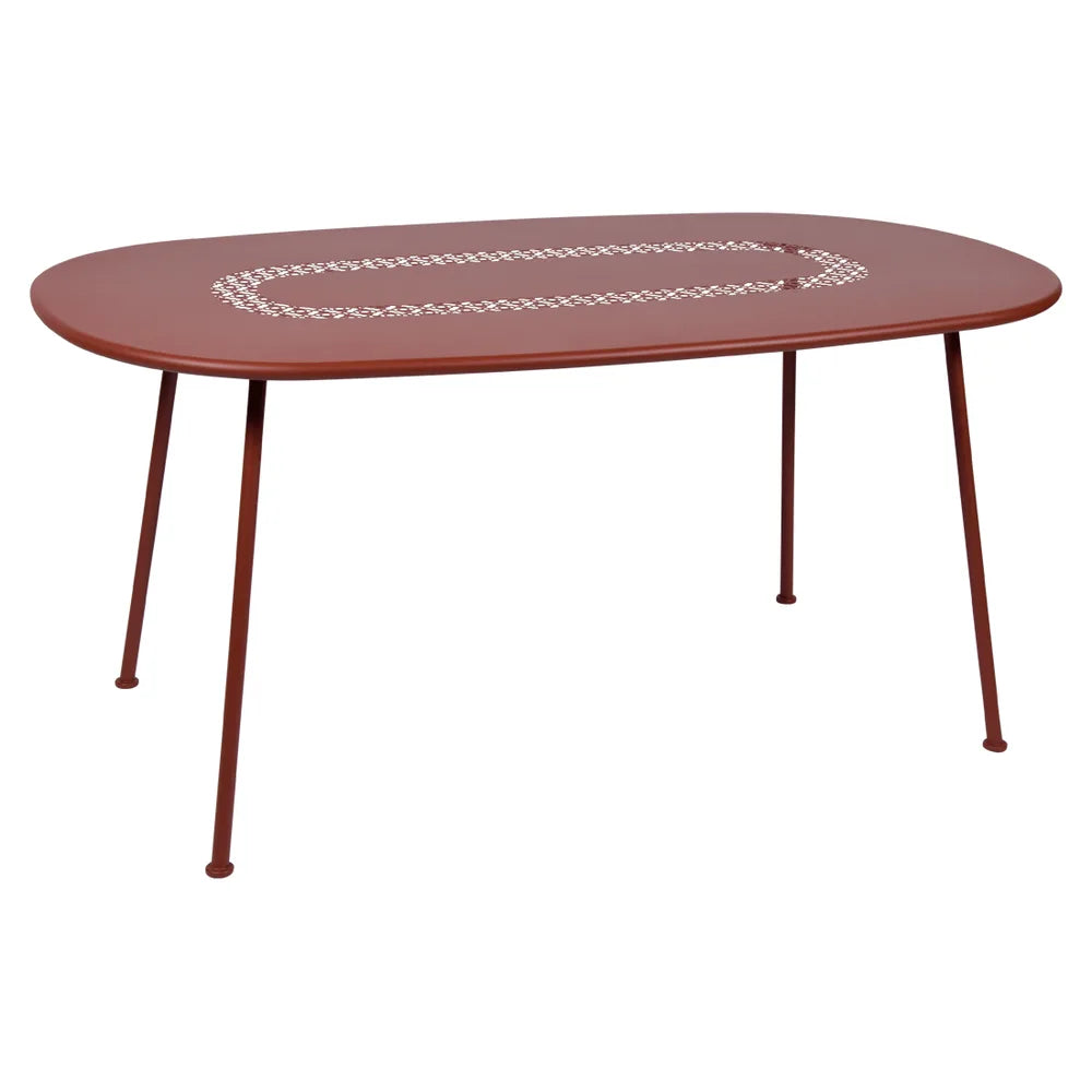 Fermob – Lorette – Table ovale 160 x 90 cm – Ocre rouge