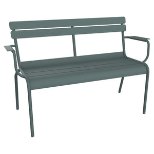 Fermob – Luxembourg – Banc de jardin 2 places – Gris orage