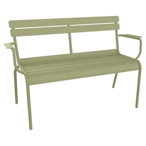 Fermob – Luxembourg – Banc de jardin 2 places – Vert tilleul