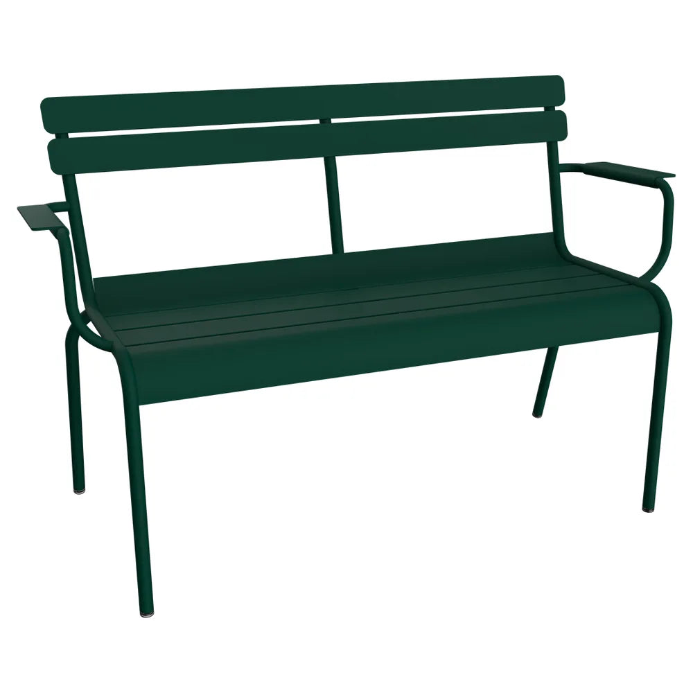 Fermob – Luxembourg – Banc de jardin 2 places – Vert cèdre